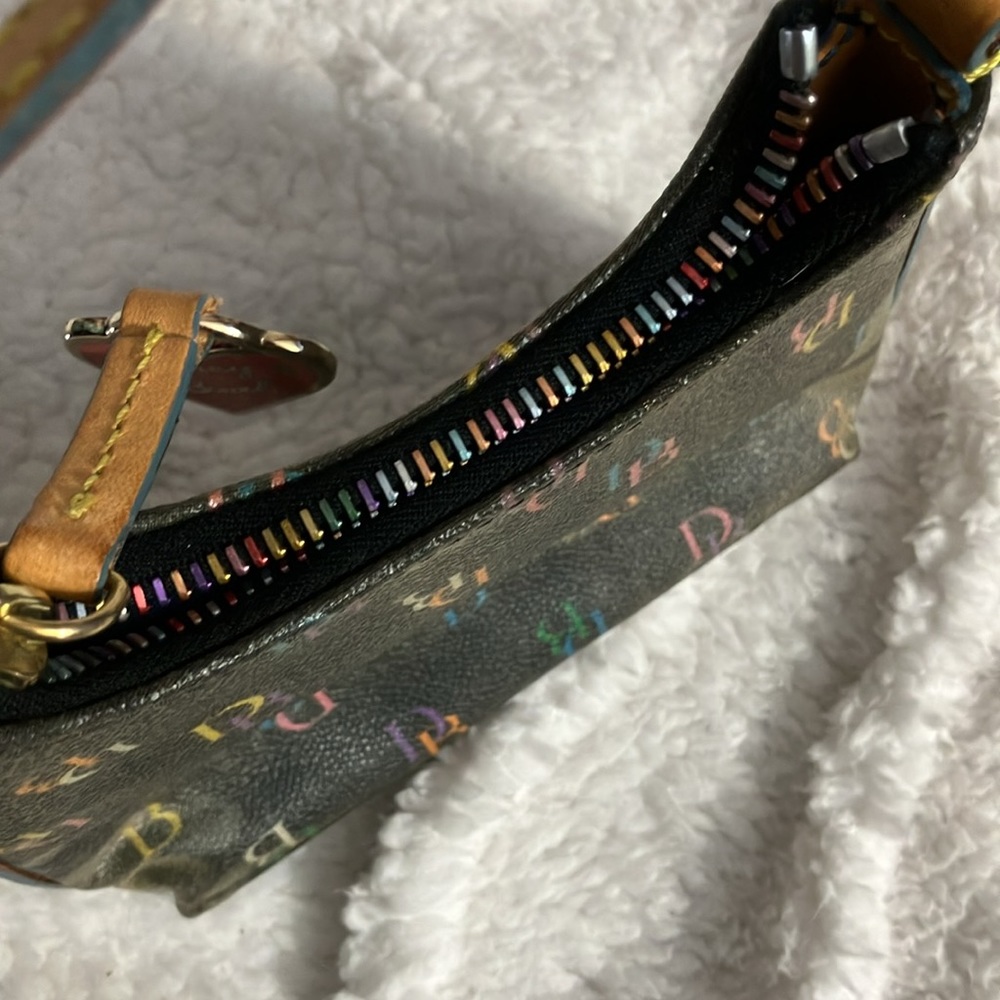 Black Colorful Dooney & Bourne Mini Bitsy Purse - Picture 5 of 8